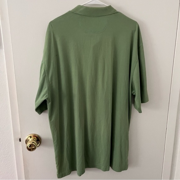 Greg Norman Men’s Play Dry Performance Mesh Polo Green Short Sleeve XXL - Picture 11 of 12